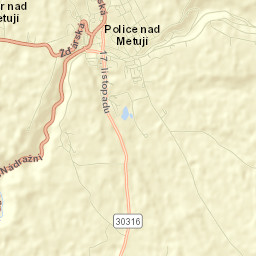 Police nad Metují Street Map