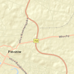 Pińczów Street Map