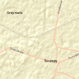 Tuczępy Street Map