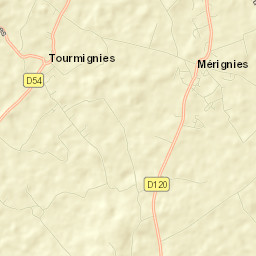 Mérignies Street Map