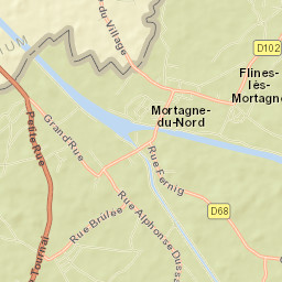 Flines-lès-Mortagne Street Map