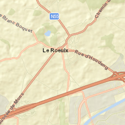 Roeulx Street Map
