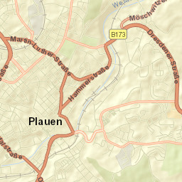 Plauen Street Map