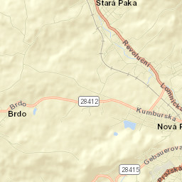 Stará Paka Street Map