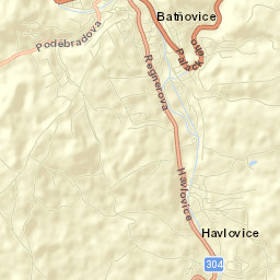 Úpice Street Map
