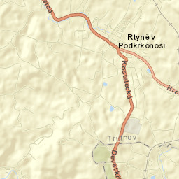 Rtyně v Podkrkonoší Street Map