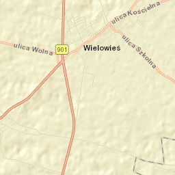 Wielowieś Street Map