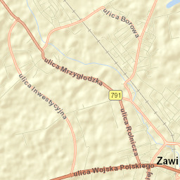 Zawiercie Street Map