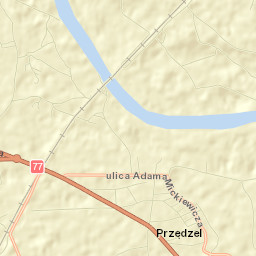 Przędzel Street Map