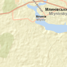 Mlyniv Street Map