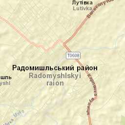 Radomyshl Street Map