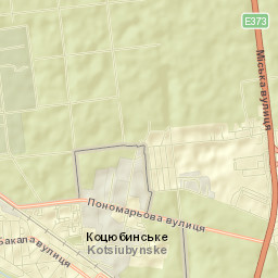 Kotsyubyns’ke Street Map