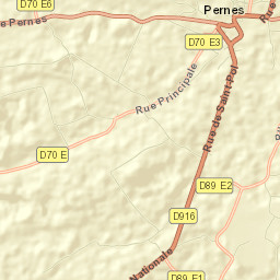 Pernes Street Map