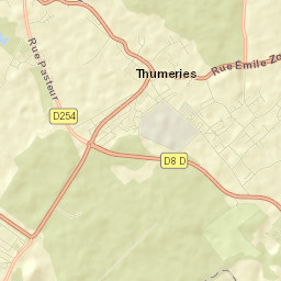 Thumeries Street Map