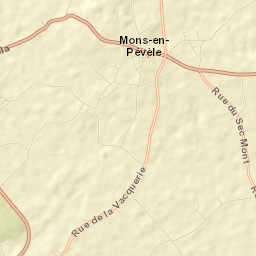 Mons-en-Pévèle Street Map