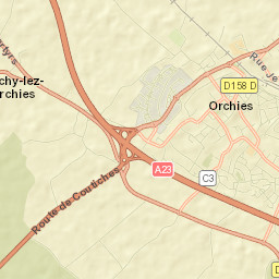 Orchies Street Map