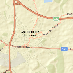 Chapelle-lez-Herlaimont Street Map