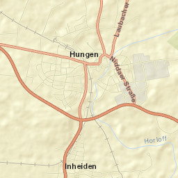 Hungen Street Map