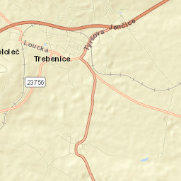 Třebenice Street Map
