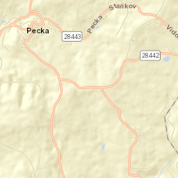 Pecka Street Map