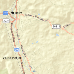 Velké Poříčí Street Map