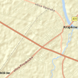 Krapkowice Street Map