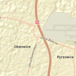Ożarowice Street Map