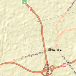 Siewierz Street Map