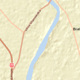 Powiat niżański Street Map