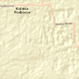 Powiat tomaszowski Street Map