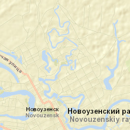 Novouzensk Street Map