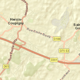 Hersin-Coupigny Street Map