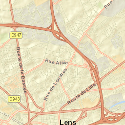 Lens Street Map