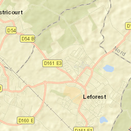 Leforest Street Map