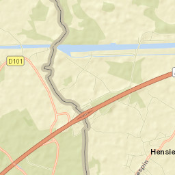 Hensies Street Map