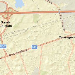 Quaregnon Street Map