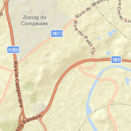 Farciennes Street Map