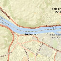 Andernach Street Map