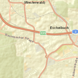 Dernbach Street Map
