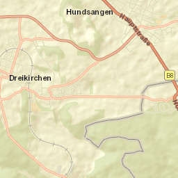 Hundsangen Street Map
