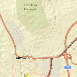 Butzbach Street Map