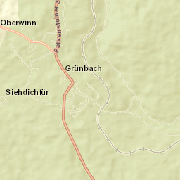 Grünbach Street Map