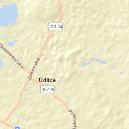 Údlice Street Map