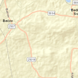Bečov Street Map