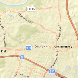 Kosmonosy Street Map