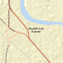 Rudnik nad Sanem Street Map