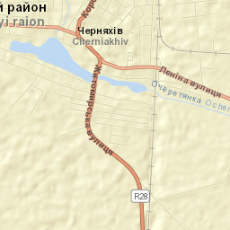 Cherniakhiv Street Map