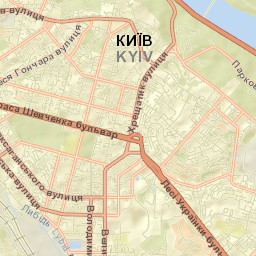 Shevchenkivs’kyy Rayon Street Map