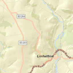 Lostwithiel Street Map