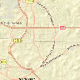 Sallaumines Street Map